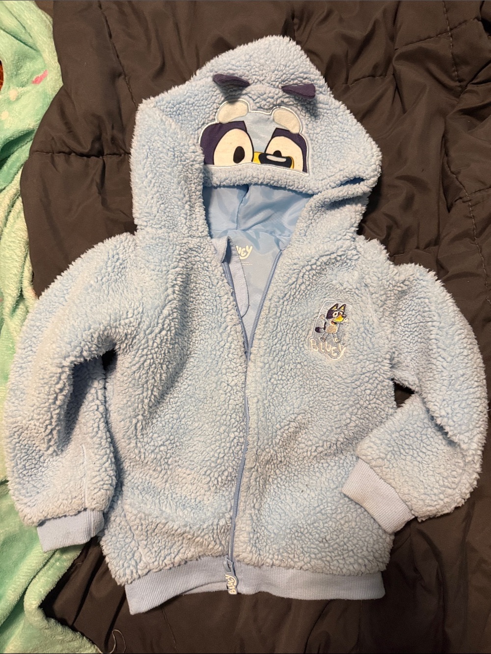 Bluey Fuzzy Hooded Kids Jacket
